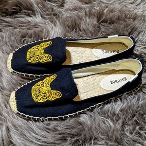 Soludos Espadrille French Bulldog Embroidery